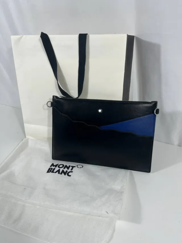 Pochette Montblanc Negra y Azul