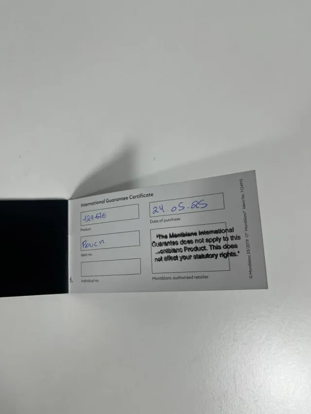 Pochette Montblanc Negra y Azul