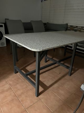 Tavolo Marmo 200x100 cm Metallo
