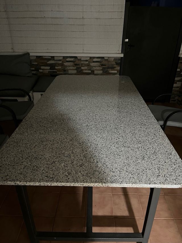 Tavolo Marmo 200x100 cm Metallo