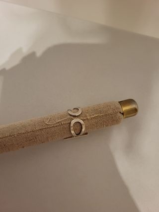 Anillo Plata Ajustable Piedra Blanca