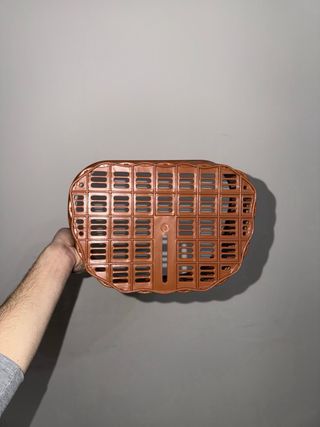 Cestino per bici marrone