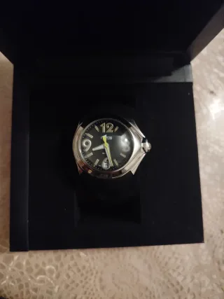 Reloj Lotus Hombre Negro/Plata