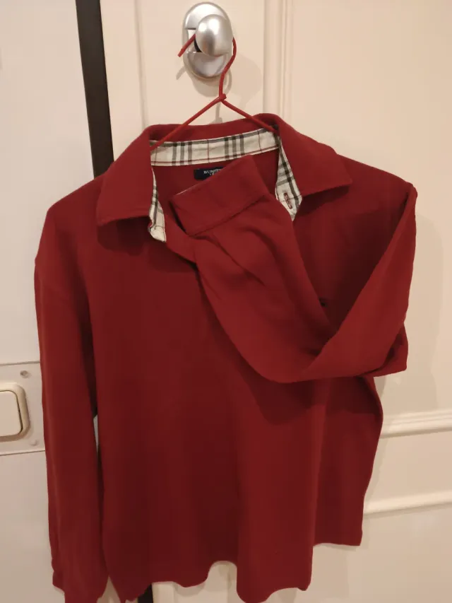 Polo manga larga Burberry niño talla M
