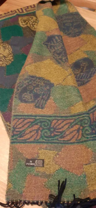 Sciarpa Fendi Vintage Teste Romane