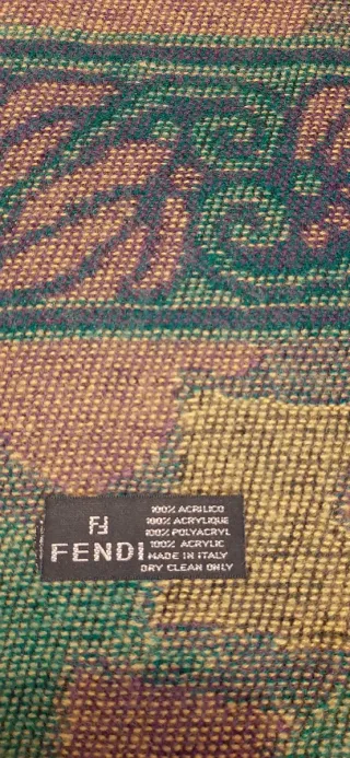 Sciarpa Fendi Vintage Teste Romane