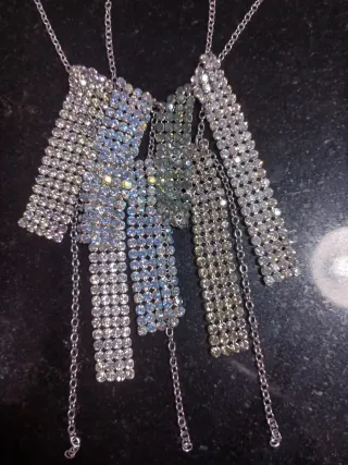 Collar Swarovski Multicolor y Plateado