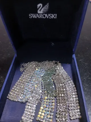 Collar Swarovski Multicolor y Plateado