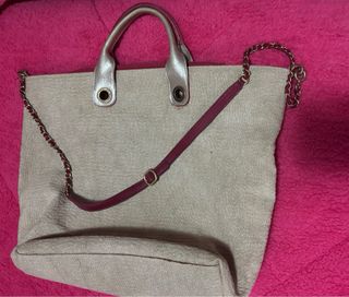 Bolso Chanel Grande Beige y Dorado
