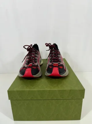 Zapatillas Gucci Run Negras y Rojas