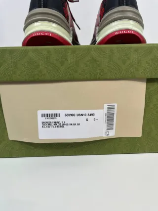 Zapatillas Gucci Run Negras y Rojas