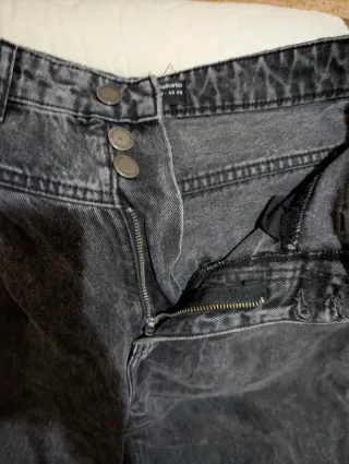 Pantalón mujer gris tipo balloon