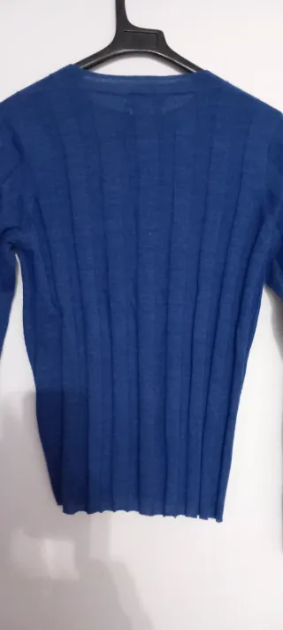 Jersey fino lana Mango azul