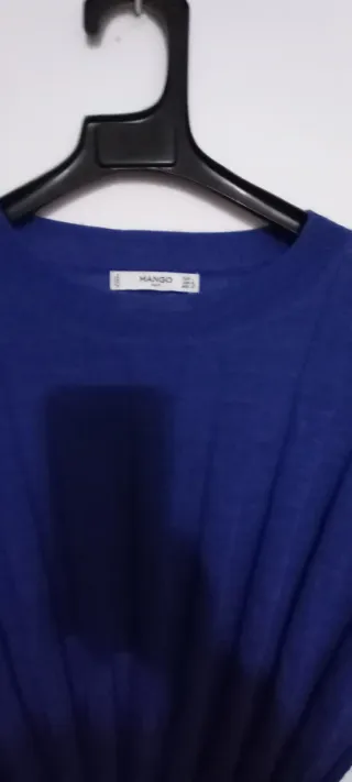 Jersey fino lana Mango azul