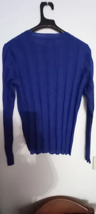 Jersey fino lana Mango azul