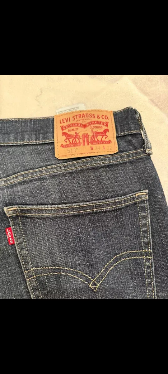 Levis 511 W34 L32 Jeans Azul Oscuro