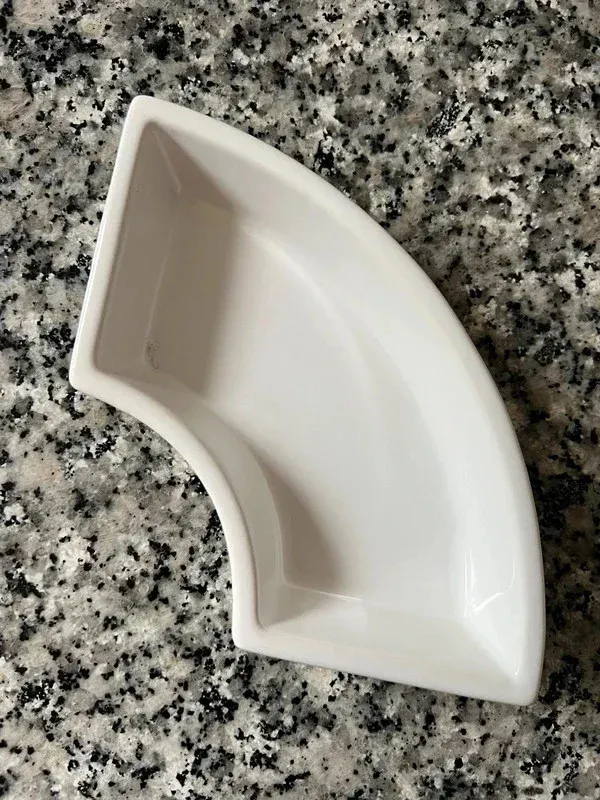 Piadina per aperitivo in ceramica bianca - alta qualità