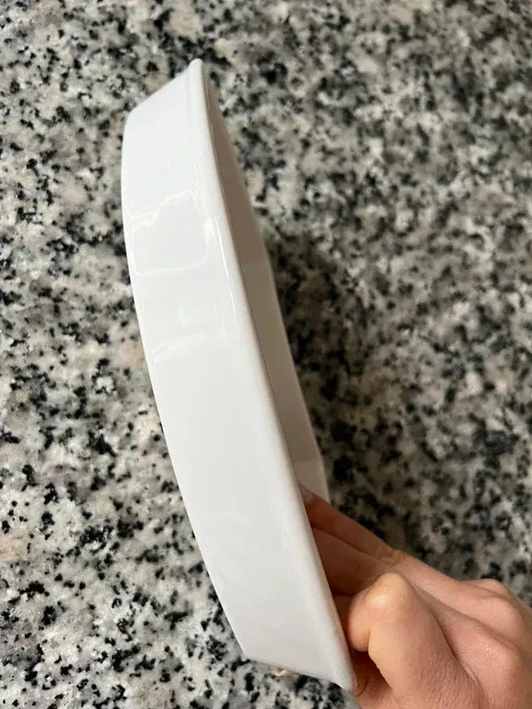 Piadina per aperitivo in ceramica bianca - alta qualità