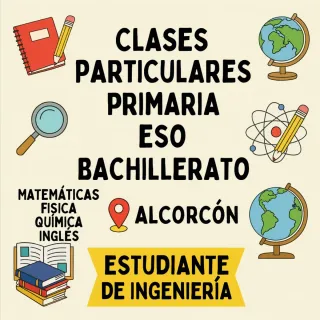 Clases particulares en Alcorcón, fines de semana.