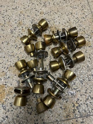 Manillas Pomos  Dorado Redondos Bola retro vintag