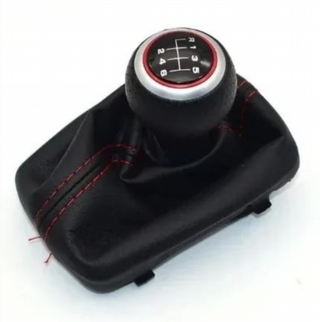 Pomo palanca cambios AUDI A4 8E B6 B7 6 vel. rojo