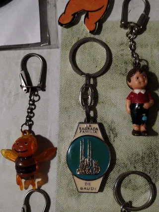 Lote 24 llaveros variados