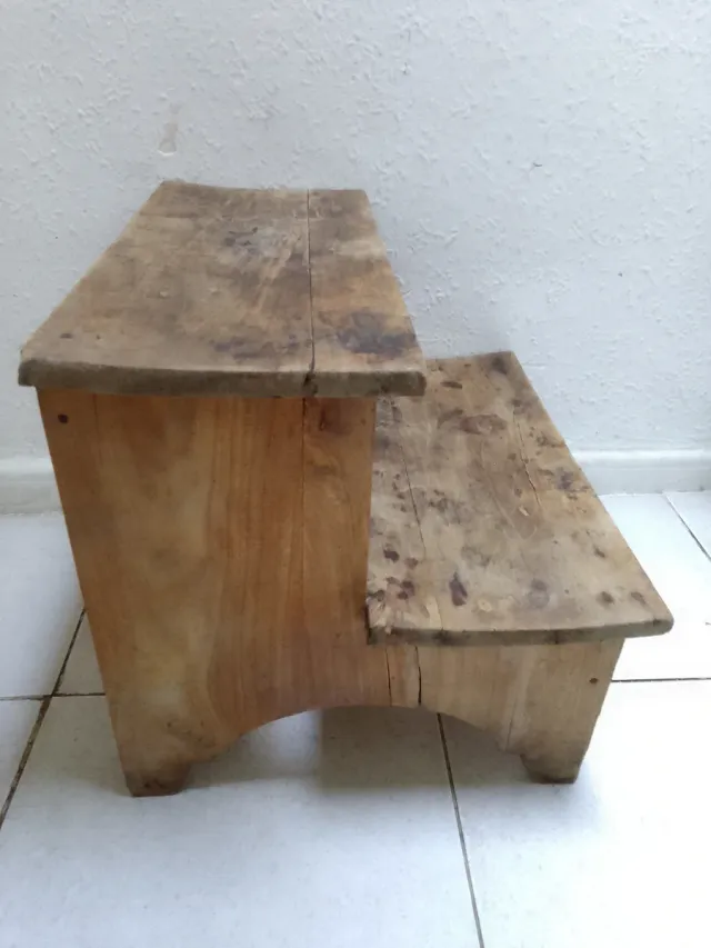 Escalera Taburete Industrial Antigua