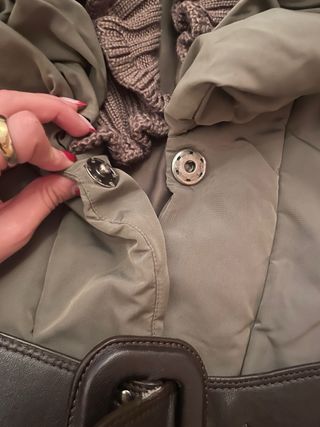 Cazadora verde con cinturón