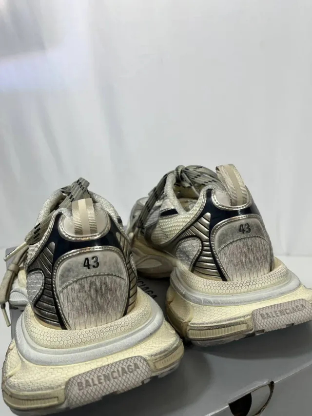 Zapatillas Balenciaga 3XL Plata y Blanco