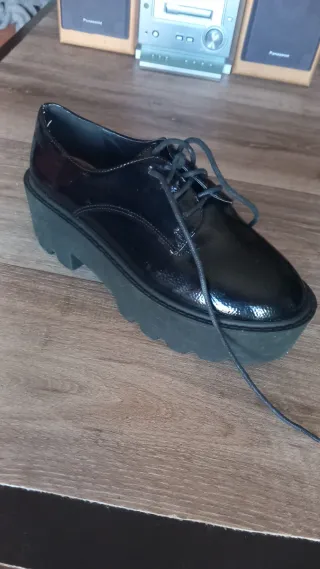 Zapato plataforma mujer negro