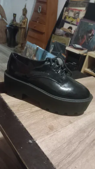 Zapato plataforma mujer negro