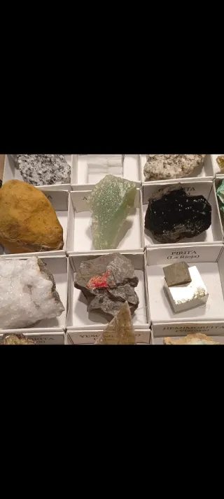 Collezione di 30 minerali