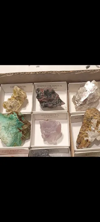 Collezione di 30 minerali