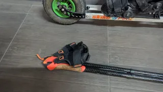 Patines Cross estilo Esquí Todo Terreno y bastones