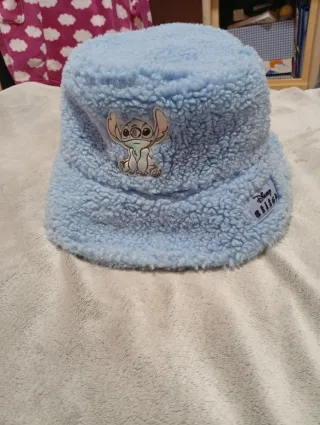Gorro Bucket Stitch Disney Peludo Azul