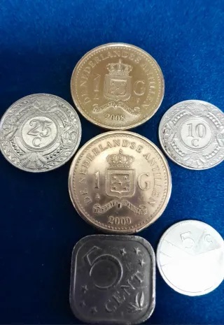 Monete Antille Olandesi Fiorini e Cents