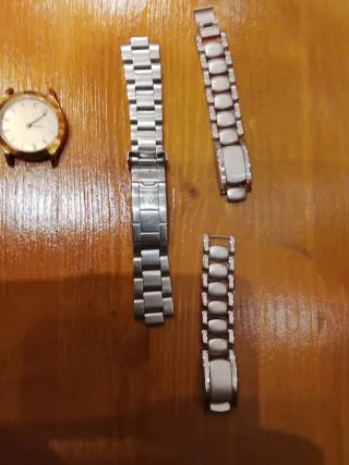 Lotto 2 orologi e bracciali acciaio