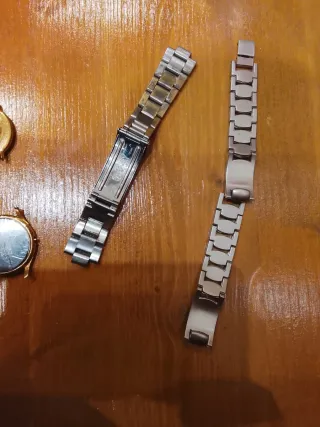 Lotto 2 orologi e bracciali acciaio