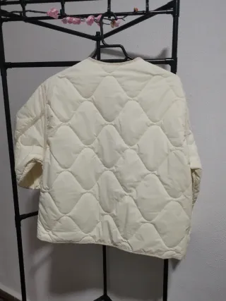 Chaqueta acolchada vintage beige Talla L