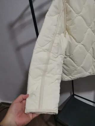 Chaqueta acolchada vintage beige Talla L