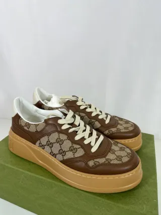 Zapatillas Gucci Beige y Marrón