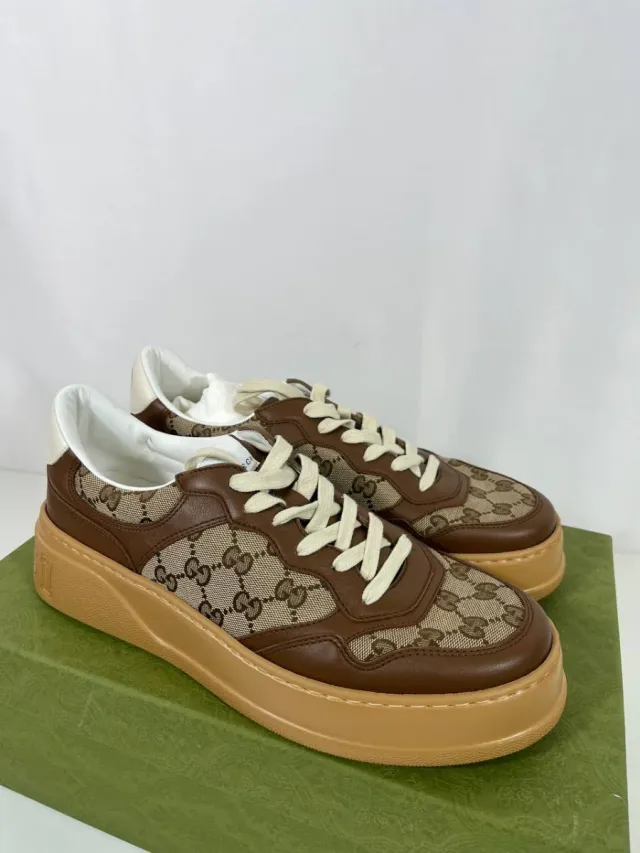 Zapatillas Gucci Beige y Marrón