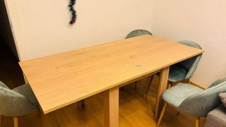 Mesa extensible roble 90-180cm