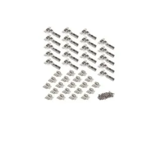 Emuca - Pack de 20 bisagras súper codo x91. Ø35mm