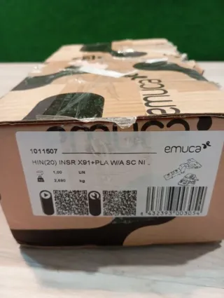 Emuca - Pack de 20 bisagras súper codo x91. Ø35mm