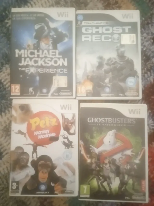 Wii Giochi: Michael Jackson, Ghost Recon, Petz, Gh