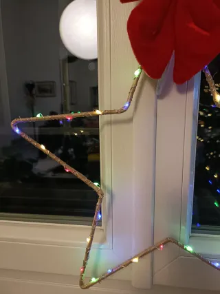 Stella Decorativa Natale con Luci LED multicolor