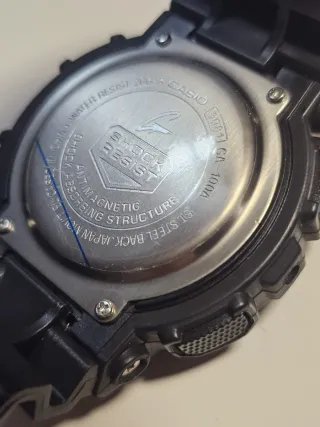 Reloj resistente Negro Agujas Rosa