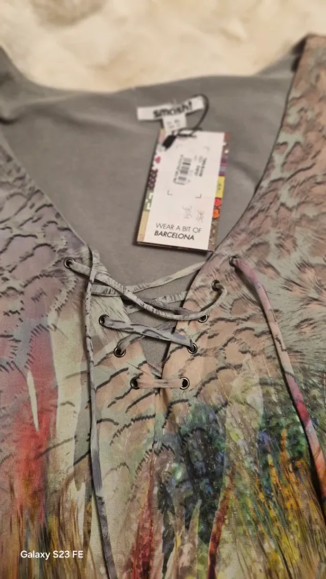 Blusa Smash! Estampado Plumas Multicolor