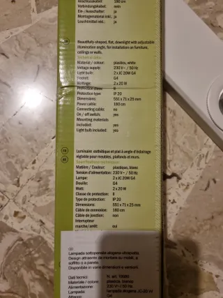 Lampada Sottopensile SOTRONIC Bianca